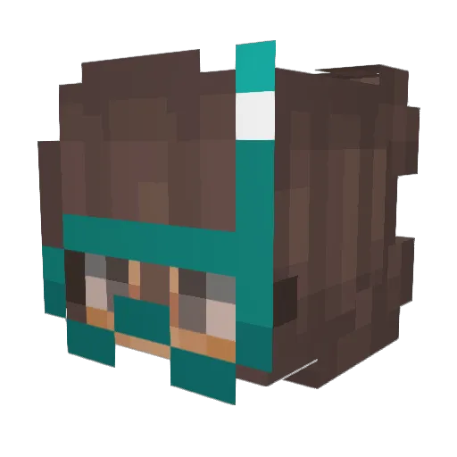 Dayresbro Minecraft avatar head, 3D render