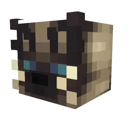 Dayrin22 Minecraft avatar head, 3D render