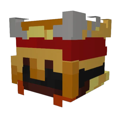Dayru64 Minecraft avatar head, 3D render