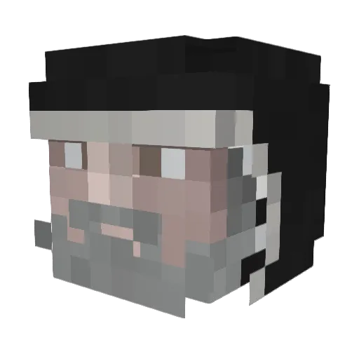DaysOfJosh Minecraft avatar head, 3D render
