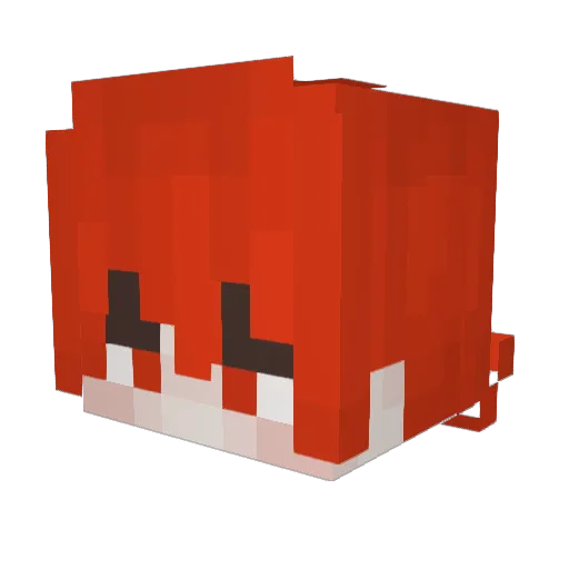 Dayshxn Minecraft avatar head, 3D render