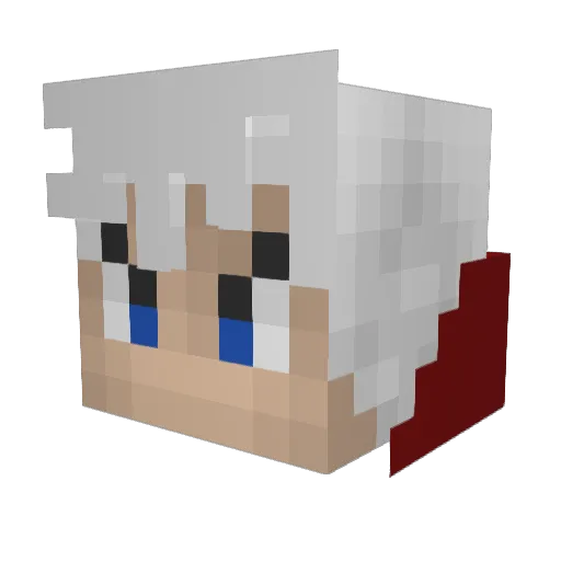 Dayton7666 Minecraft avatar head, 3D render
