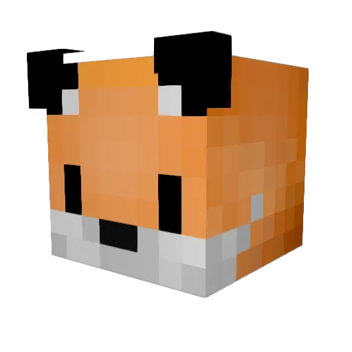 Daytrue Minecraft avatar head, 3D render