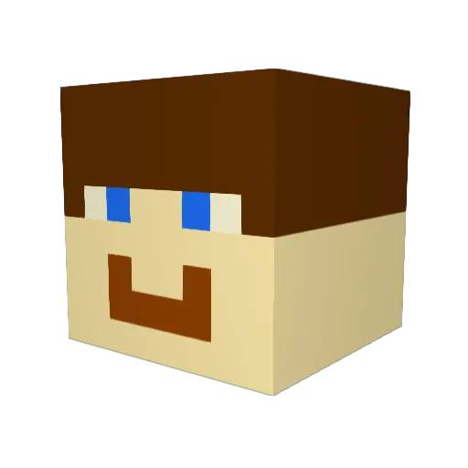 DayumBurger Minecraft avatar head, 3D render