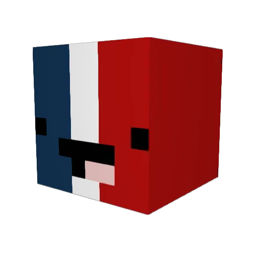 DayvidRD Minecraft avatar head, 3D render