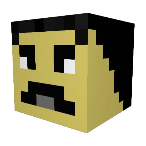 Daywatch86 Minecraft avatar head, 3D render