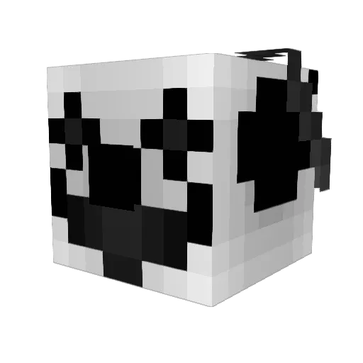 Daywer Minecraft avatar head, 3D render