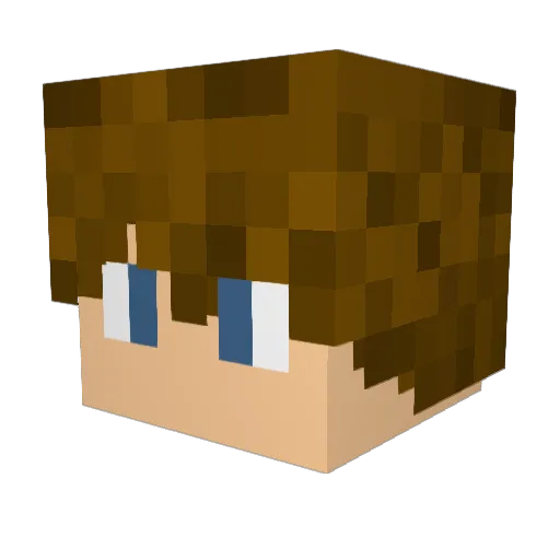 Dayyzeeee Minecraft avatar head, 3D render