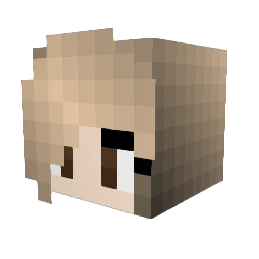 Dayz_Past Minecraft avatar head, 3D render