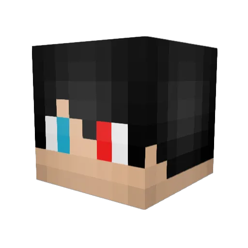 Dayzzi Minecraft avatar head, 3D render