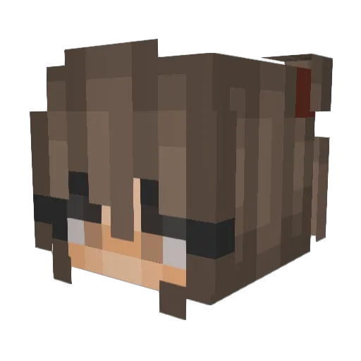 DazMcDragon Minecraft avatar head, 3D render