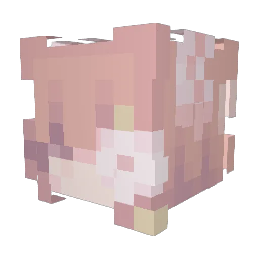 Daz_zling Minecraft avatar head, 3D render