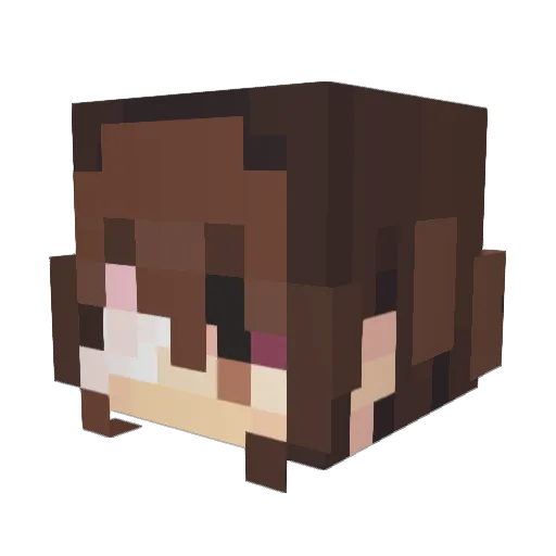 Dazai5815 Minecraft avatar head, 3D render