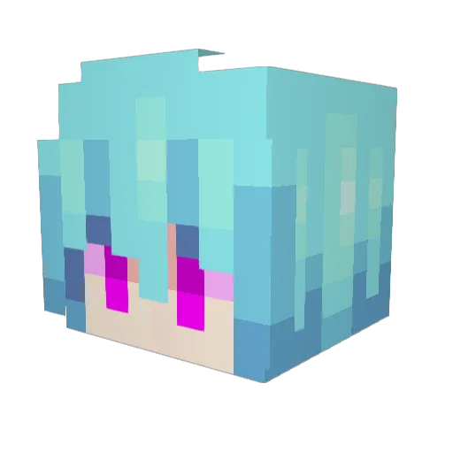 Daze236 Minecraft avatar head, 3D render