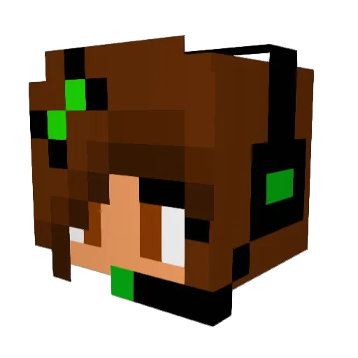 DazedNConfuzed86 Minecraft avatar head, 3D render