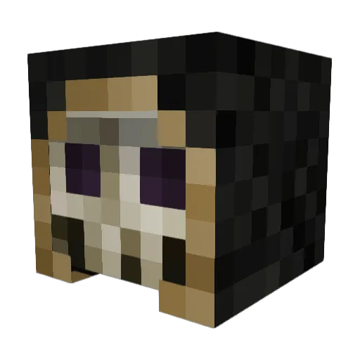 Daziggedey Minecraft avatar head, 3D render