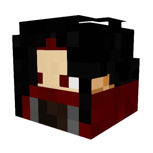 Dazixx35 Minecraft avatar head, 3D render