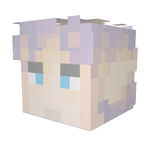 Dazst53 Minecraft avatar head, 3D render