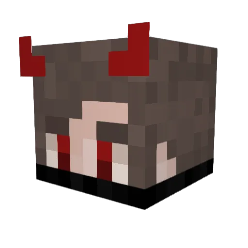 Dazt14 Minecraft avatar head, 3D render