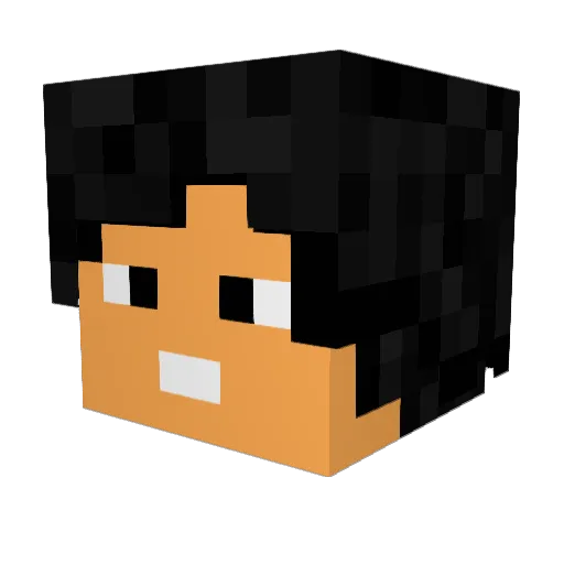 Dazyzombie Minecraft avatar head, 3D render