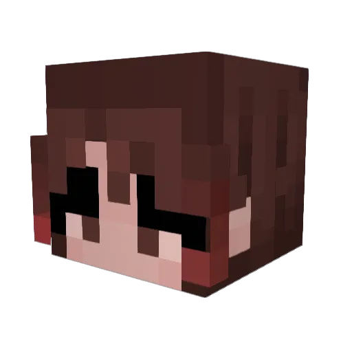 Dazza116 Minecraft avatar head, 3D render