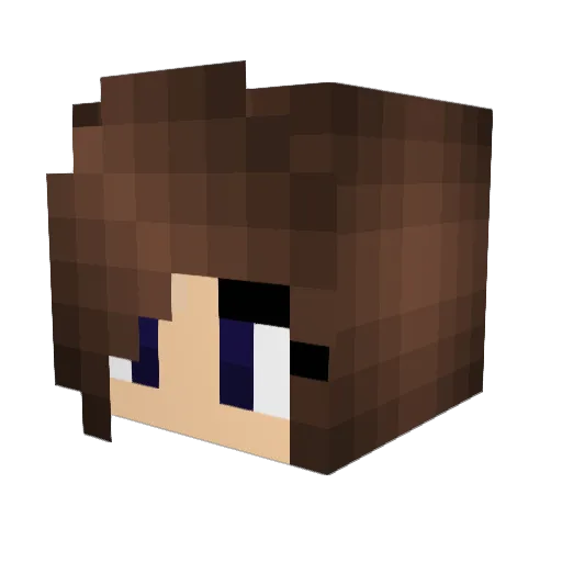 Dazza22 Minecraft avatar head, 3D render