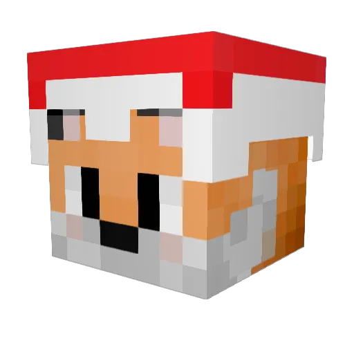 Dazza9905 Minecraft avatar head, 3D render