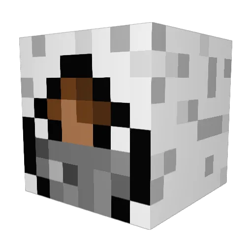 DazzaRules123 Minecraft avatar head, 3D render
