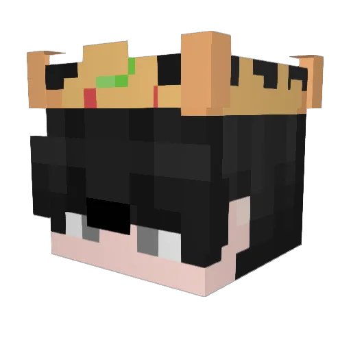 Dazziak Minecraft avatar head, 3D render