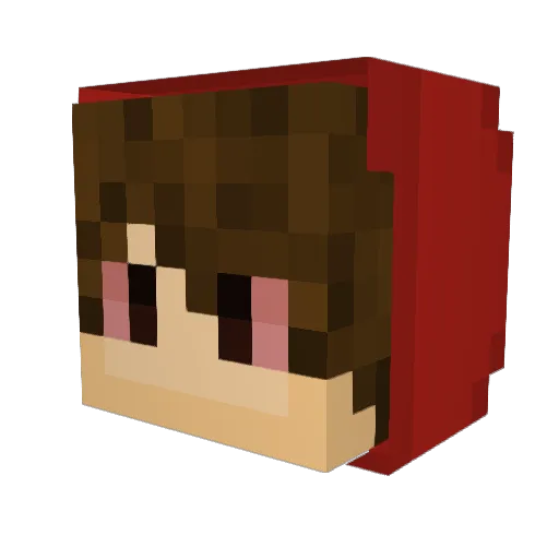 DazzlinFrazzle Minecraft avatar head, 3D render