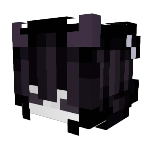 DazzlingEm Minecraft avatar head, 3D render