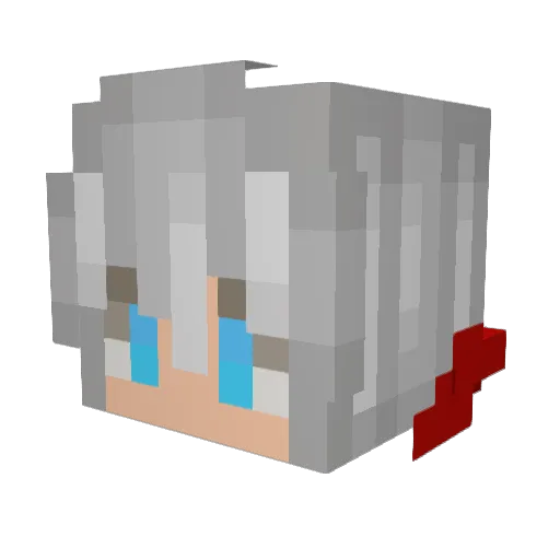 DazzlingMoja Minecraft avatar head, 3D render