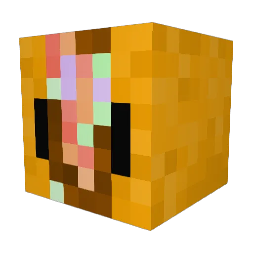 DazzlingTaco Minecraft avatar head, 3D render