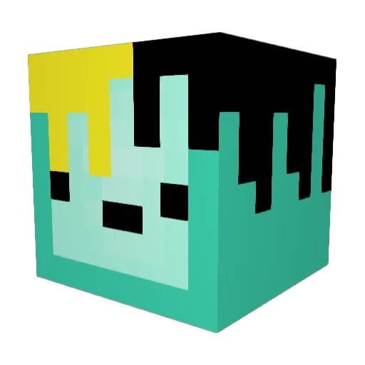 Dbaile Minecraft avatar head, 3D render