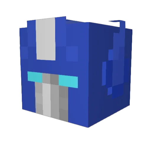 Dbajj Minecraft avatar head, 3D render