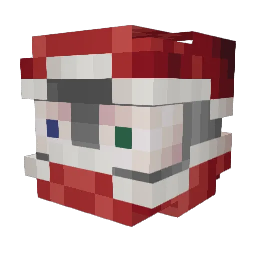 Dbbkkzz Minecraft avatar head, 3D render