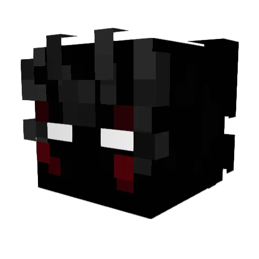 Dbenzzz Minecraft avatar head, 3D render