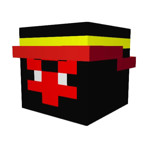 Dbjango_man Minecraft avatar head, 3D render