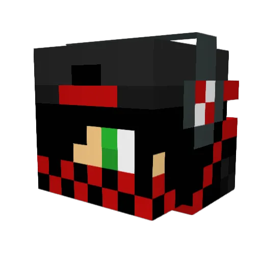 Dble_Stuff Minecraft avatar head, 3D render