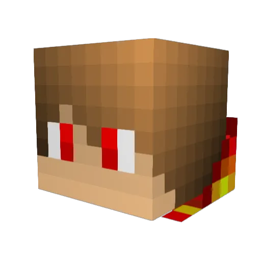 Dbowe Minecraft avatar head, 3D render