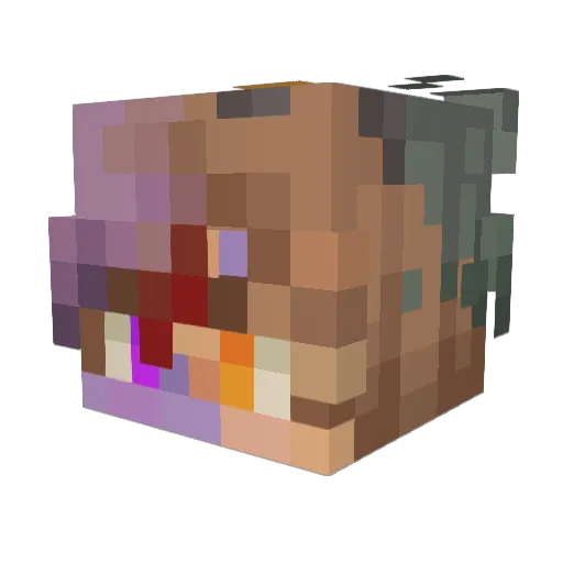 Dbri Minecraft avatar head, 3D render