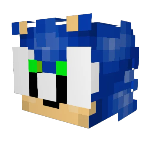 Dbzlover677 Minecraft avatar head, 3D render