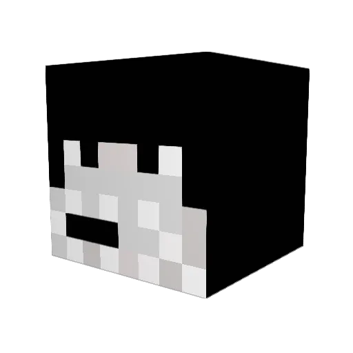 Dc011 Minecraft avatar head, 3D render