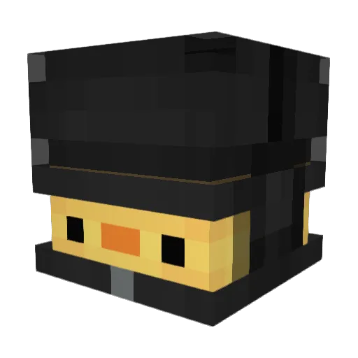 DcPato Minecraft avatar head, 3D render