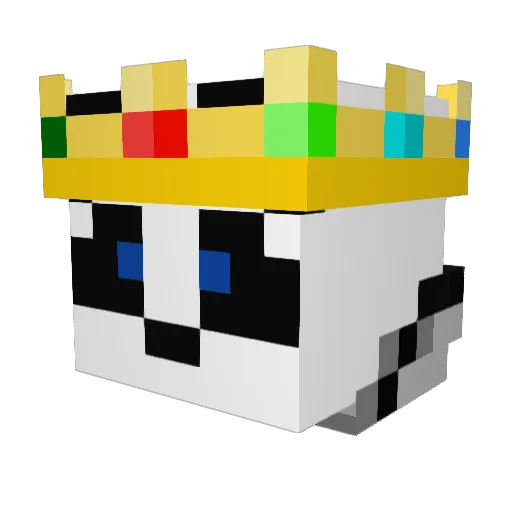 Dcc_07 Minecraft avatar head, 3D render