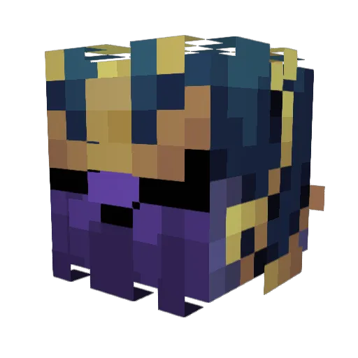 Dcereal Minecraft avatar head, 3D render