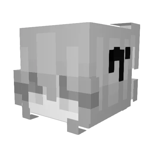 Dcgott Minecraft avatar head, 3D render