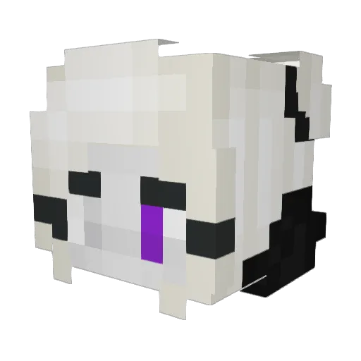 Dcvn Minecraft avatar head, 3D render