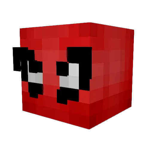DdWolf02 Minecraft avatar head, 3D render