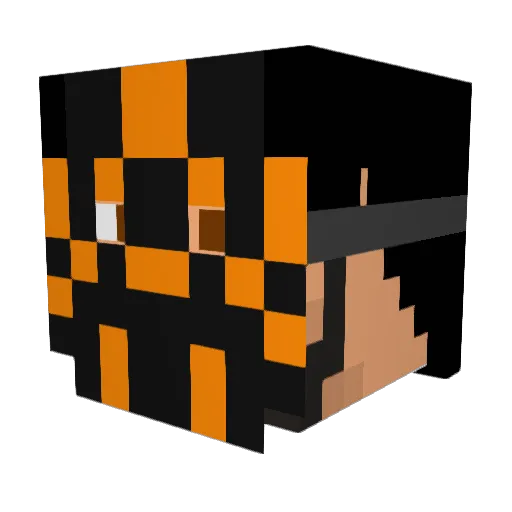 Ddd3332 Minecraft avatar head, 3D render